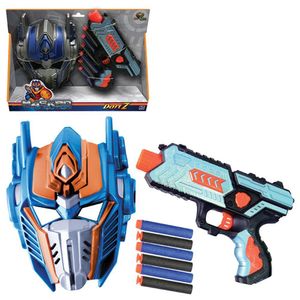Lança Dardos Com Máscara Transformers Dartz - Art Brink