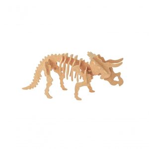 Quebra-cabeça 3d Triceratops 17 Peças - Dinobrinque
