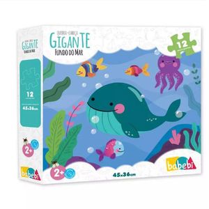 Quebra Cabeça Gigante Fundo Do Mar - 6027 - Babebi