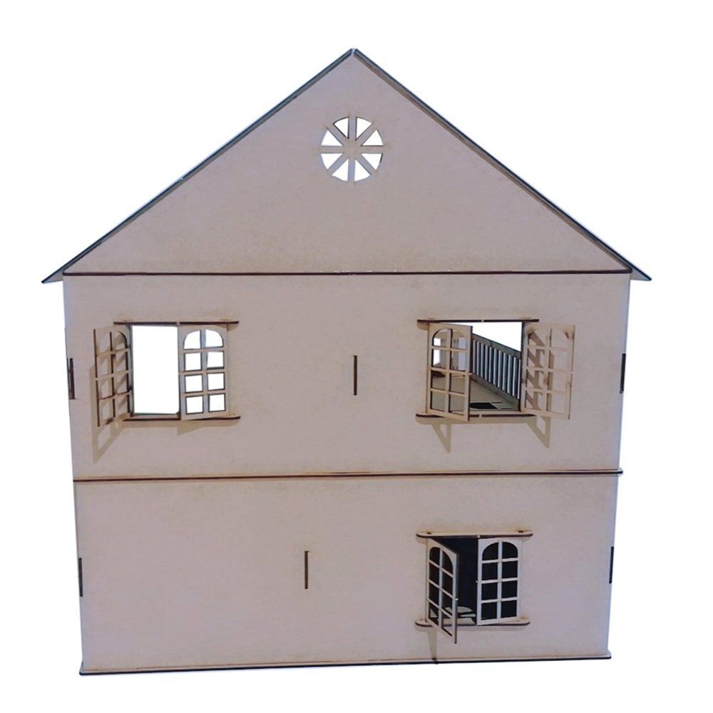 Casa Casinha De Boneca Polly Lol Mdf + 43 Móveis