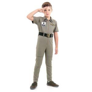 Fantasia Aviador Infantil - Tamanho M (06 A 08 Anos) - 923240 - Sulamericana