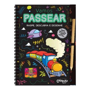 Livro Raspe, Descubra E Desenhe - Vamos Passear - Catapulta