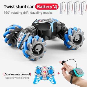 Quatro-wheel Drive Carro De Controle Remoto Blue Double 4b