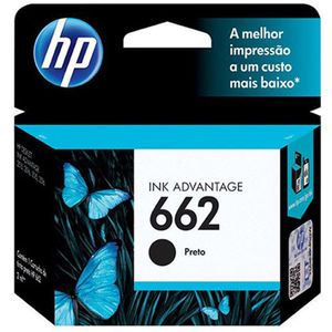 Cartucho Hp Tinta 662 Preto Cz103Ab