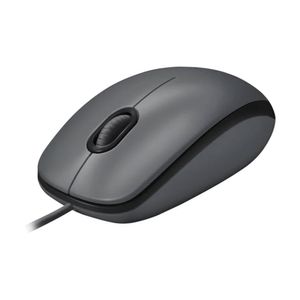 Mouse Logitech M90, Usb, 1000dpi, Ambidestro, Cinza E Preto - 910-004053
