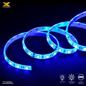Fita De Led Vx Gaming Azul Molex 60 Pontos Led 1m Lam1