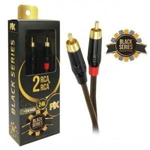 Cabo Rca Black Series 2 2 Rca 100 Cobre 1 20m Pix 018 0429