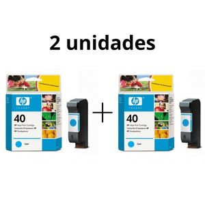 Cartucho Hp 40 51640c Azul Kit 2 Pçs