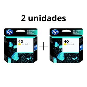 Cartucho Hp 40 51640y Amarelo Kit 2 Pçs