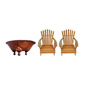 Kit Meu Jardim Lenheiro Urupema + 2 Poltronas Pronto Artes