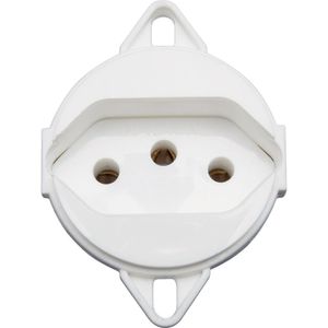 Tomada 2p+t Para Tampa De Piso Tramontina 20 A 250 V Branca Tramontina