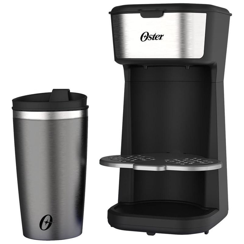 Cafeteira Elétrica Oster 2day Inox 2 em 1 Preto 110v - Ocaf200