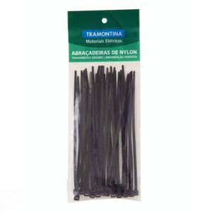 Abraçadeira De Nylon 108x2,5x1 Mm Tramontina Preta Tramontina