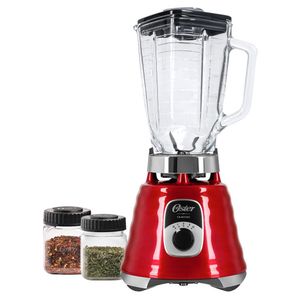 Kit Liquidificador New Osterizer Vermelho e Mini Jarras 127v