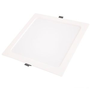 Plafon Led Tramontina Quadrado De Embutir Slim 1500 Lm 18 W Bivolt 6500 K Luz Branca Tramontina