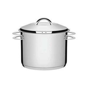 Caldeirão Tramontina Solar Em Aço Inox Fundo Triplo Com Tampa E Alças A 28 Cm 15,7 L Tramontina