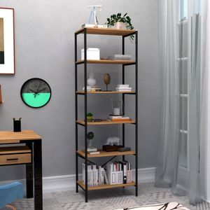 Armário Multiuso Industrial Mineta Com 6 Prateleiras Preto