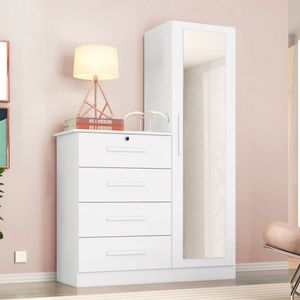 Cômoda Samira Branco Com Espelho