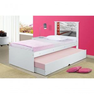 Cama Bibox Solteiro Cidade San Francisco Com Colchões