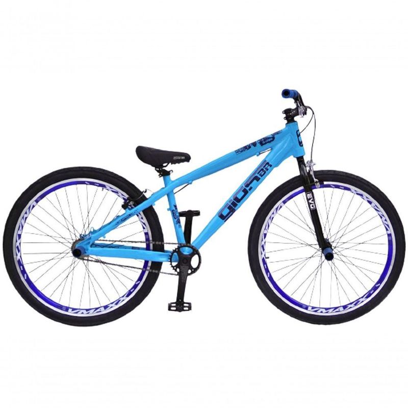 BICICLETA ARO 26 GIOS 4TRIX - AZUL BEBÊ E AZUL C/ AMORTECEDOR