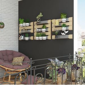 Jardim Vertical 4 Prateleiras 4 Cachepots Green Be Mobiliário Natural