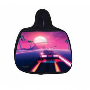 Lixo Carro Neoprene Carro Tunado Na Praia Pôr De Sol