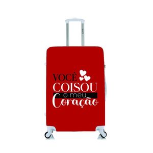 Capa Protetora Mala Viagem Pequena Vc Coisou Meu Coração