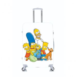 Capa Protetora Para Mala Viagem Média Família Simpsons