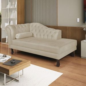 Diva Recamier Dora 130cm Lado Direito Corano Bege