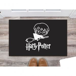 Tapete Capacho Geek Games Nerd Vassoura Harry Potter