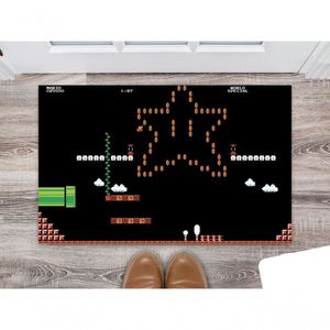 Tapete Capacho Divertido Geek Games Nerd Mario World