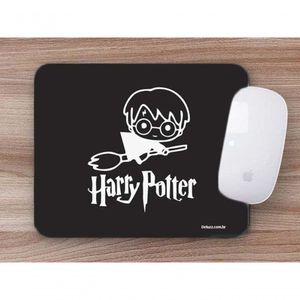 Mouse Pad Geek Games Nerd Vassoura Harry Potter
