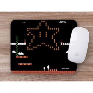 Mouse Pad Emborrachado Geek Games Nerd Estampas Mario World