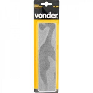 Pedra Para Afiar Dupla Face 8" Retangular Em Blister Vonder - Caixa Com 3 Unidade