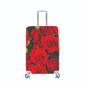 Capa Protetora Para Mala Viagem Pequena Rosas Vermelha
