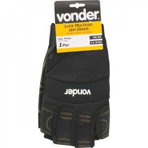 Luva Multiuso Sem Dedos Lmv 300 Vonder Amarelo/preto
