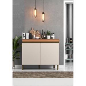Balcão Para Cozinha 2 Portas 120cm Com Tampo Cecília Freijó/off White