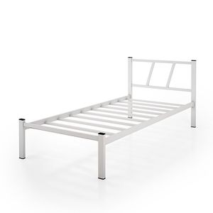 Cama Solteiro De Ferro Helena Branco