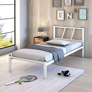 Cama De Solteiro Helena Branco De Ferro Duarte Moveis