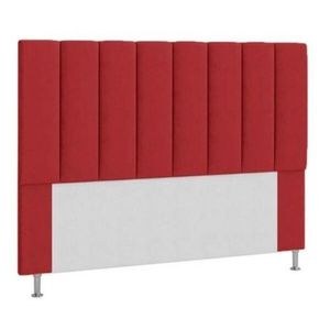 Cabeceira Estofada Cama Box Casal 140 Cm Vermelho