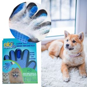 Luva Pet Nano Magnética Luva Tira Pelos Cachorro E Gato