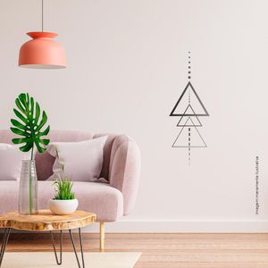 Triângulos Conectados - Adesivo Vinílico De Parede