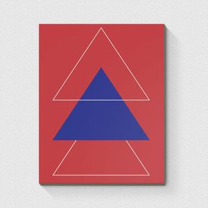 Triângulos - Quadro Ou Placa Decorativa Com 1 Peça 6mm
