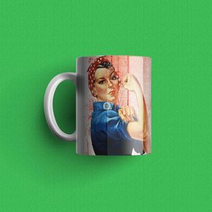 Lute Como Uma Garota - Caneca De Qualidade Premium
