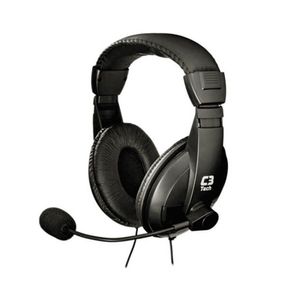 Fone De Ouvido C/Microfone C3tech Voicer Comfort Preto