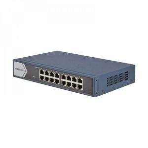 Switch Hikvision 16 Portas 10/100/1000 Ds-3e0516-e Chumbo Bivolt