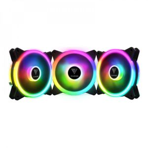Kit Com 3 Cooler Led Rgb Gamdias Aeolus M2 1203 Lite Preto