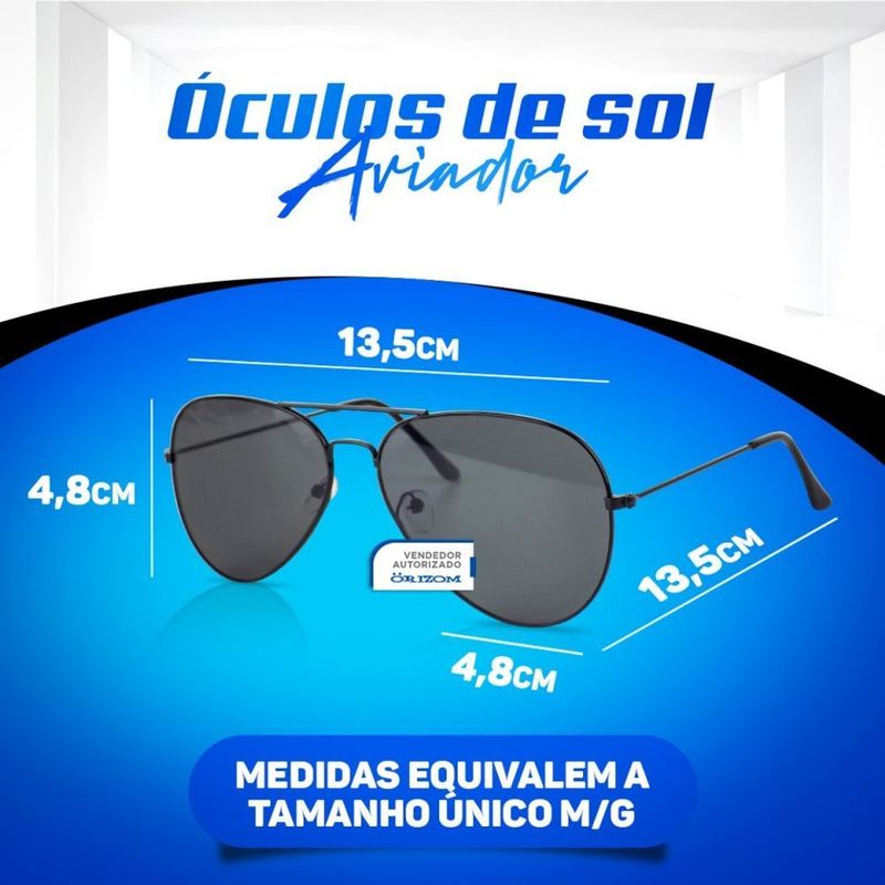 Óculos Masculino sol preto esportivo moda presente - Orizom