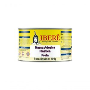 Adesivo Plast Past Ibere 400G Preta (Massa Plastica)