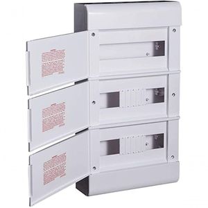 Quadro Embutir Ouro Box 36 Módulos Din Steck Branco